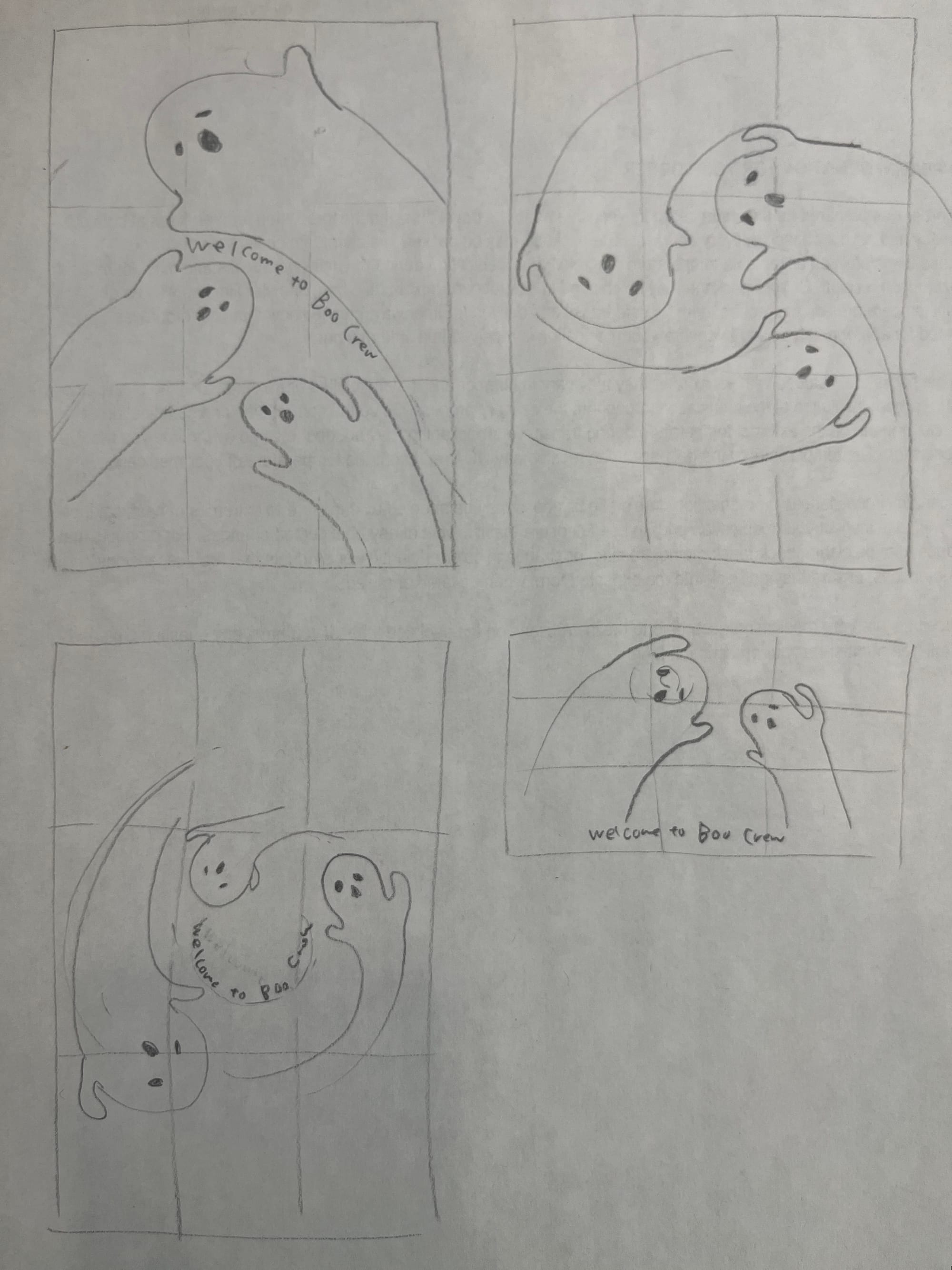 Halloween Card Sketches: Narrowing It Down to 3