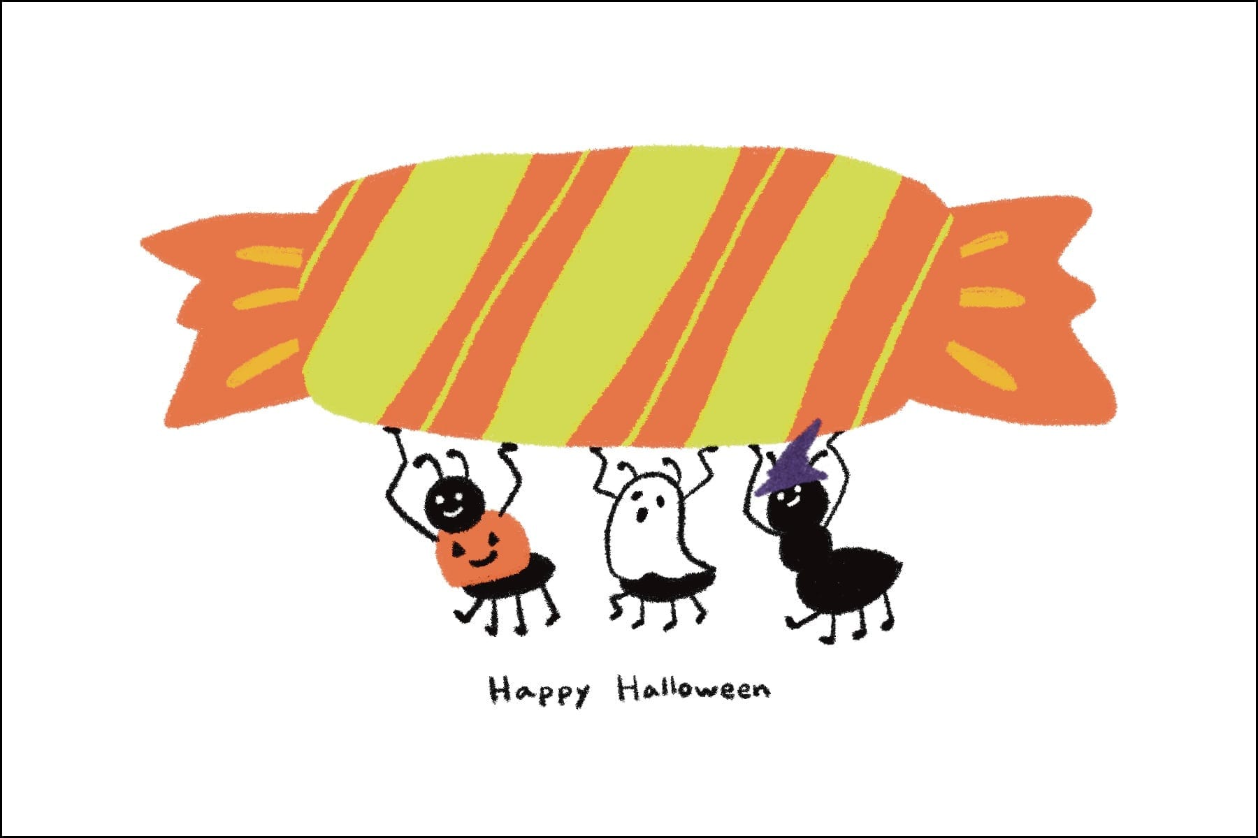 Halloween Card Progress: Hot Dog & Ant Designs