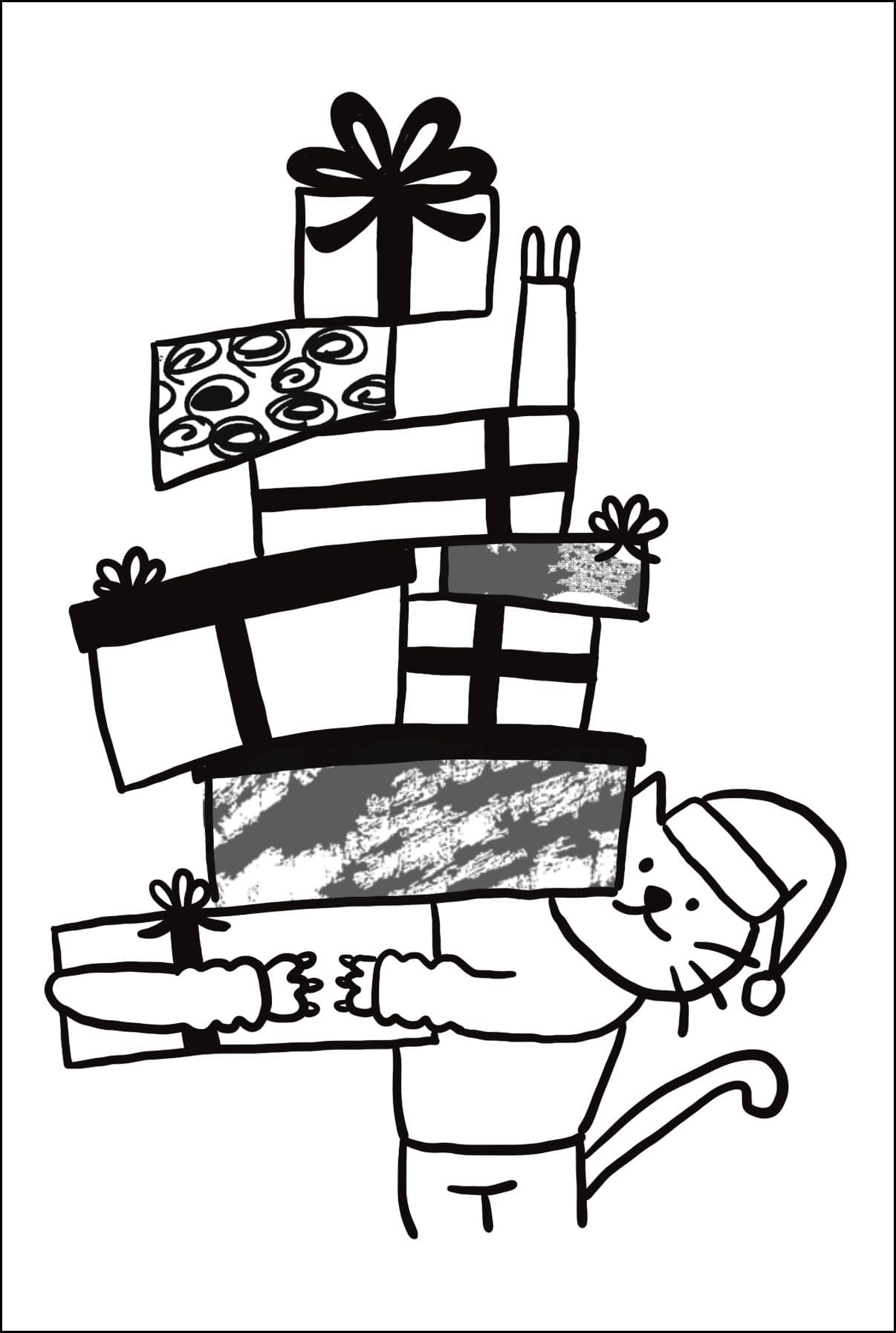 Osusowake Club #3: Cat & Wrapping Paper