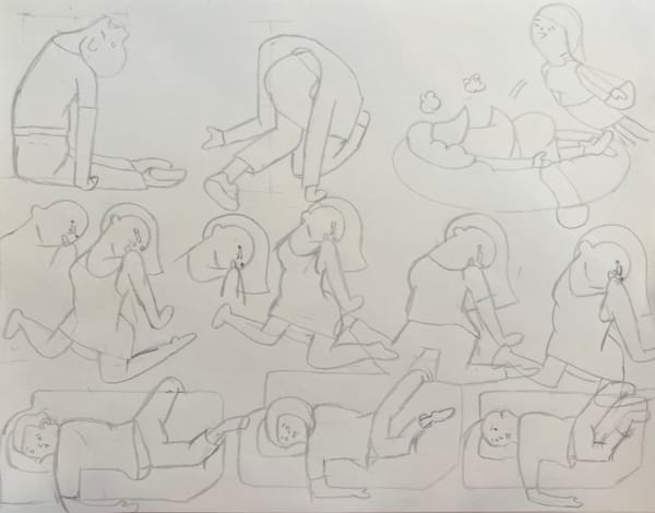 Drawing Limp People: Crying & Lazy