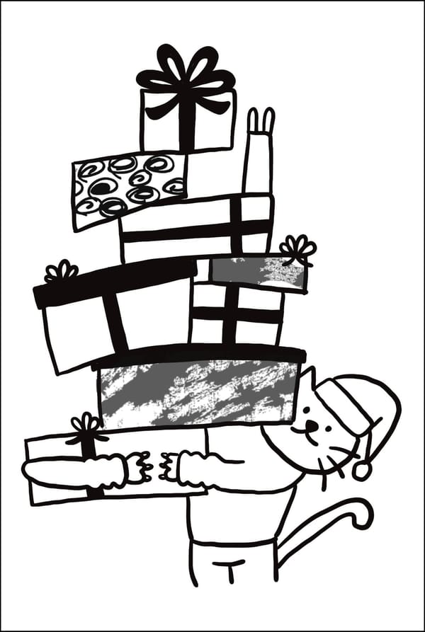 Osusowake Club #3: Cat & Wrapping Paper