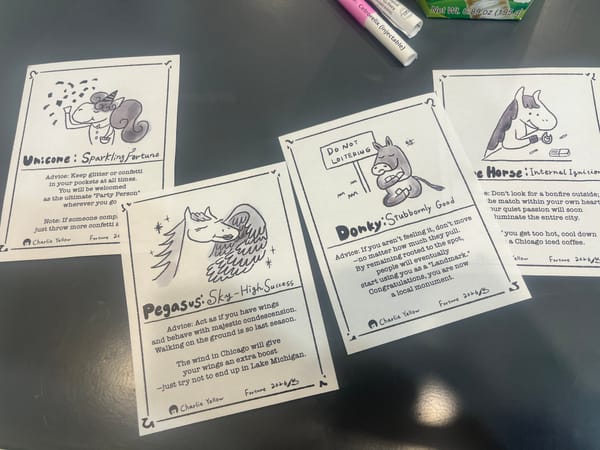 Test Printing the Uma-Kuji!