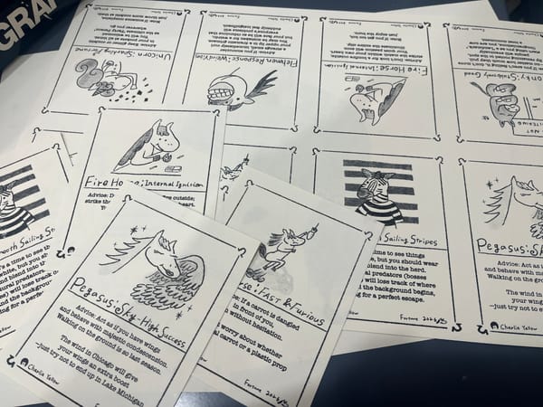 Test Print Day for Uma-kuji!